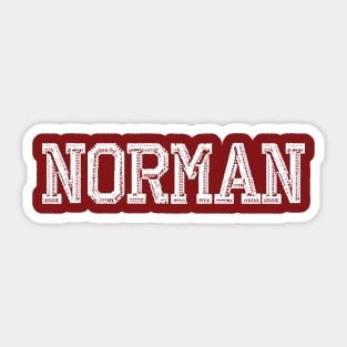 NORMAN OKLAHOMA Sticker